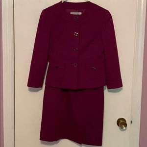 Tahari Purple Suit